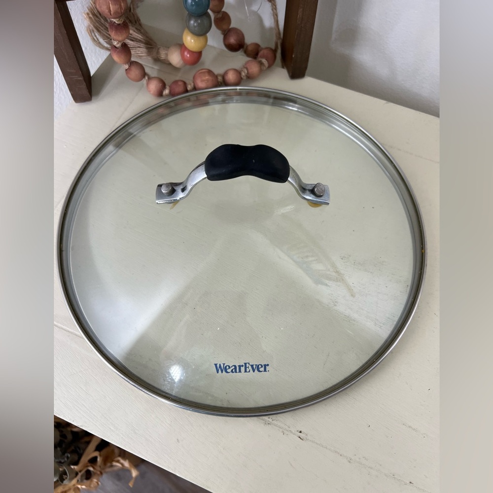 WEAR EVER Glass Lid with Rubber Handle
